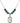 Our Lady Star of the Sea Birthstone Necklace | 3/4 inch | 6mm Beads  Emerald Sterling Silver
