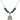 Saint Ursula Birthstone Necklace | 3/4 inch | 6mm Beads  Emerald Sterling Silver