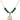 Our Lady of Knock Birthstone Necklace | 3/4 inch | 6mm Beads  Emerald 14kt Gold Filled