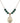Our Lady of Knock Birthstone Necklace | 3/4 inch | 6mm Beads  Emerald 14kt Gold Filled
