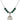 Saint Alice Birthstone Necklace | 3/4 inch | 6mm Beads  Emerald Sterling Silver