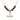 Nail Cross Birthstone Necklace | 1 inch | 6mm Beads  Garnet 14kt Gold Filled