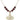 Four Way Medal Birthstone Necklace | 1 inch | 6mm Beads  Garnet 14kt Gold Filled