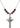 Trinity Crucifix Birthstone Necklace | 1 3/8 inch | 6mm Beads