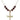 Crucifix Birthstone Necklace | 1 inch | 6mm Beads  Garnet 14kt Gold Filled