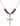 Crucifix Birthstone Necklace | 1 inch | 6mm Beads  Garnet 14kt Gold Filled
