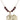 Saint Christopher Birthstone Necklace | 7/8 inch | 6mm Beads  Garnet 14kt Gold Filled