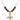 Crucifix Birthstone Necklace | 1 inch | 6mm Beads  Garnet 14kt Gold Filled