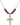 Crucifix Birthstone Necklace | 1 inch | 6mm Beads  Garnet 14kt Gold Filled