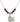 Miraculous Medal Birthstone Necklace | 3/4 inch | 6mm Beads  Garnet Sterling Silver