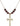 Crucifix Birthstone Necklace | 1 1/8 inch | 6mm Beads  Garnet 14kt Gold Filled
