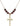 Crucifix Birthstone Necklace | 1 1/8 inch | 6mm Beads  Garnet 14kt Gold Filled