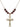Crucifix Birthstone Necklace | 1 1/4 inch | 6mm Beads  Garnet 14kt Gold Filled