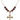 Crucifix Birthstone Necklace | 1 inch | 6mm Beads  Garnet 14kt Gold Filled