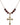 Crucifix Birthstone Necklace | 1 inch | 6mm Beads  Garnet 14kt Gold Filled