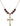 Crucifix Birthstone Necklace | 1 1/8 inch | 6mm Beads  Garnet 14kt Gold Filled