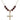 Crucifix Birthstone Necklace | 1 1/8 inch | 6mm Beads  Garnet 14kt Gold Filled