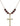 Crucifix Birthstone Necklace | 1 1/8 inch | 6mm Beads  Garnet 14kt Gold Filled