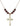 Cross Birthstone Necklace | 1 1/8 inch | 6mm Beads  Garnet 14kt Gold Filled