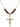Crucifix Birthstone Necklace | 1 1/4 inch | 6mm Beads  Garnet 14kt Gold Filled