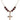Crucifix Birthstone Necklace | 1 inch | 6mm Beads  Garnet 14kt Gold Filled