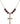 Crucifix Birthstone Necklace | 1 inch | 6mm Beads  Garnet 14kt Gold Filled