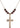 Crucifix Birthstone Necklace | 1 1/4 inch | 6mm Beads  Garnet 14kt Gold Filled