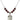 Saint Cecilia Birthstone Necklace | 5/8 inch | 6mm Beads  Garnet Sterling Silver
