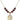 Infant of Prague Birthstone Necklace | 3/4 inch | 6mm Beads  Garnet 14kt Gold Filled