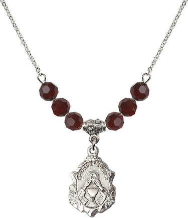 Mother of a Priest Birthstone Necklace | 3/4 inch | 6mm Beads