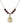 Saint Christopher Birthstone Necklace | 3/4 inch | 6mm Beads  Garnet 14kt Gold Filled