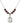 St. Jude Birthstone Necklace | 3/4 inch | 6mm Beads  Garnet Sterling Silver