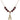 Infant of Prague Birthstone Necklace | 1 inch | 6mm Beads  Garnet 14kt Gold Filled