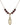 Infant of Prague Birthstone Necklace | 1 inch | 6mm Beads  Garnet 14kt Gold Filled