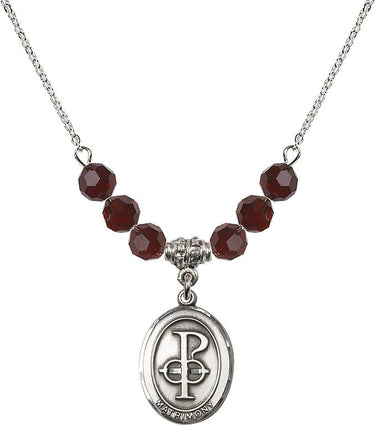 Matrimony Birthstone Necklace | 3/4 inch | 6mm Beads