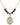 Saint Christopher Birthstone Necklace | 1 inch | 6mm Beads  Garnet 14kt Gold Filled