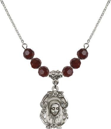 Madonna Birthstone Necklace | 7/8 inch | 6mm Beads | N30-1647