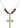 Crucifix Birthstone Necklace | 1 3/8 inch | 6mm Beads  Garnet 14kt Gold Filled