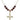 Crucifix Birthstone Necklace | 1 1/8 inch | 6mm Beads  Garnet 14kt Gold Filled