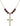 Crucifix Birthstone Necklace | 1 1/8 inch | 6mm Beads  Garnet 14kt Gold Filled