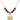 Heart Birthstone Necklace | 3/4 inch | 6mm Beads  Garnet 14kt Gold Filled