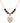 Heart Birthstone Necklace | 3/4 inch | 6mm Beads  Garnet 14kt Gold Filled