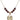 Confirmation Heart Birthstone Necklace | 3/4 inch | 6mm Beads  Garnet 14kt Gold Filled