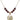 Graduation Heart Birthstone Necklace | 3/4 inch | 6mm Beads  Garnet 14kt Gold Filled