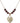 Graduation Heart Birthstone Necklace | 3/4 inch | 6mm Beads  Garnet 14kt Gold Filled