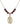 Saint Christopher Birthstone Necklace | 7/8 inch | 6mm Beads  Garnet 14kt Gold Filled
