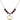Cross Birthstone Necklace | 1/2 inch | 6mm Beads  Garnet 14kt Gold Filled