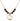Cross Birthstone Necklace | 1/2 inch | 6mm Beads  Garnet 14kt Gold Filled