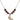 Praying Hands Birthstone Necklace | 1/2 inch | 6mm Beads  Garnet 14kt Gold Filled