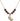Praying Hands Birthstone Necklace | 1/2 inch | 6mm Beads  Garnet 14kt Gold Filled